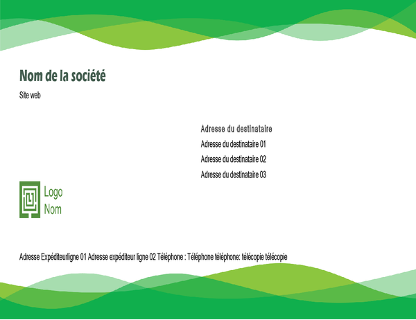 Enveloppe (conception Vague verte) Enveloppe (conception Vague verte)