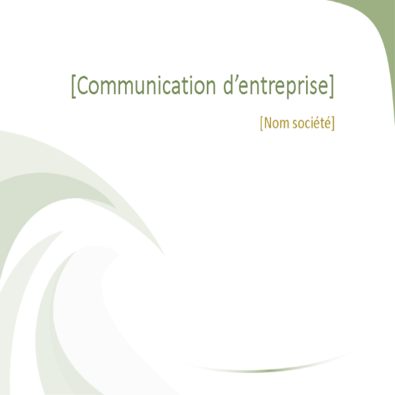 Diapositives de conception professionnelle (conception Ondulation verte) Diapositives de conception professionnelle (conception Ondulation verte)