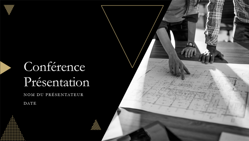 Présentation pour conférence style géométrique Présentation pour conférence style géométrique