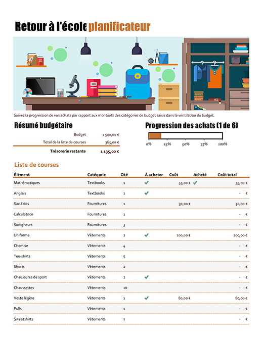 Outil de planification pour la rentrée des classes Outil de planification pour la rentrée des classes
