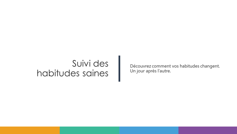 Suivi des habitudes saines Suivi des habitudes saines