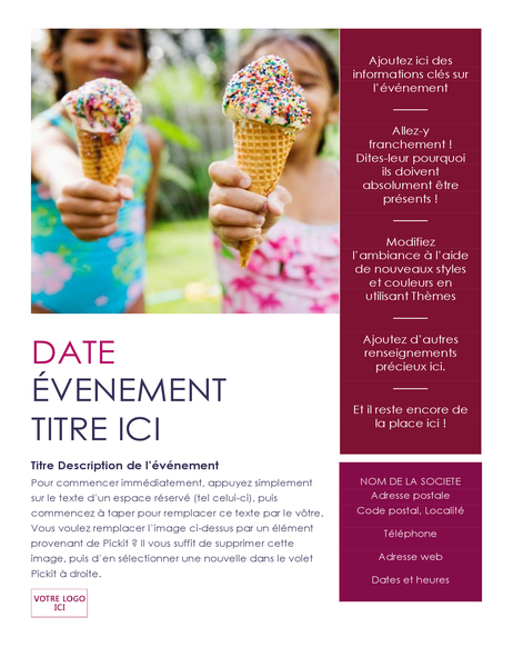 Prospectus d’événement avec complément Pickit Prospectus d’événement avec complément Pickit