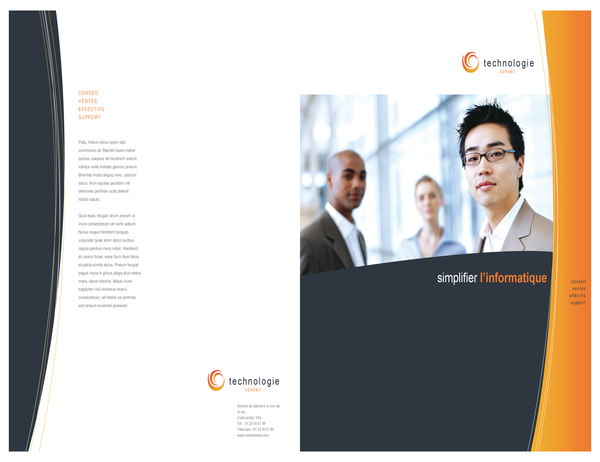 Brochure d’entreprise de technologie (dépliant, grand format) Brochure d’entreprise de technologie (dépliant, grand format)