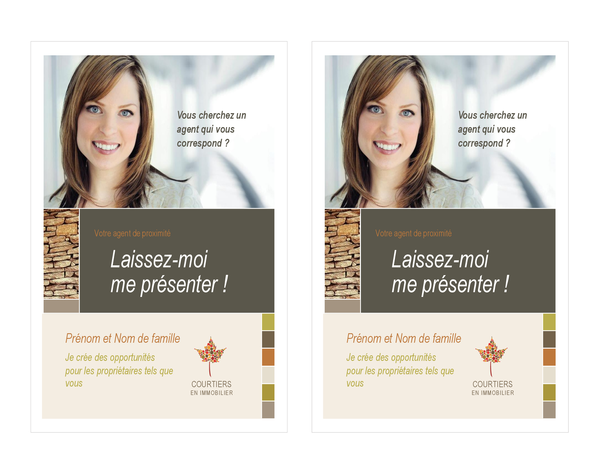 Annonce d’agent immobilier (2 par page) Annonce d’agent immobilier (2 par page)