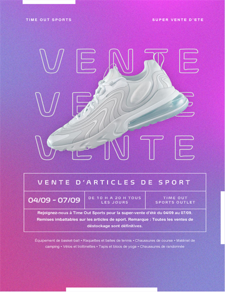 Prospectus d’annonces de soldes Prospectus d’annonces de soldes