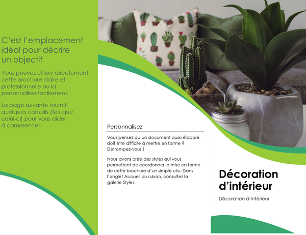 Brochure de décoration d’intérieur Brochure de décoration d’intérieur