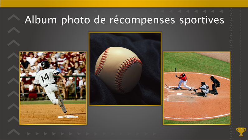 Album photo de récompenses sportives Album photo de récompenses sportives