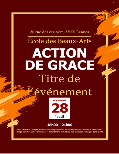Prospectus d’invitation pour Thanksgiving Prospectus d’invitation pour Thanksgiving
