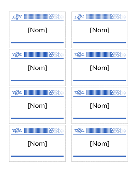 Badges de noms pour bénévoles avec des mains Badges de noms pour bénévoles avec des mains