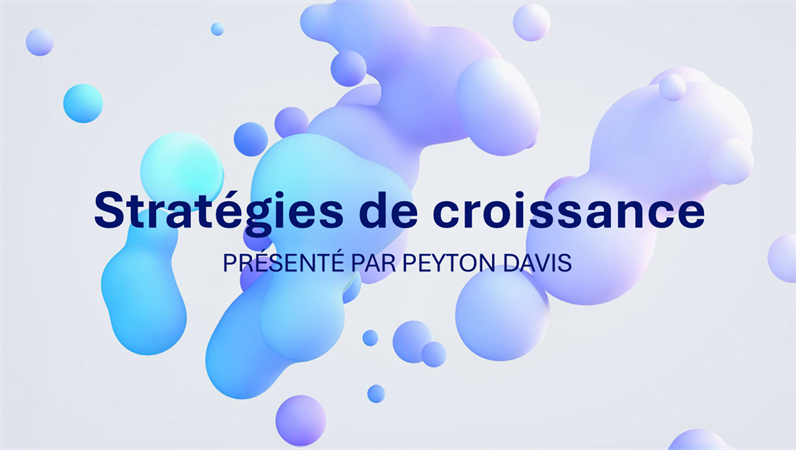 Présentation sphères en bleu Présentation sphères en bleu