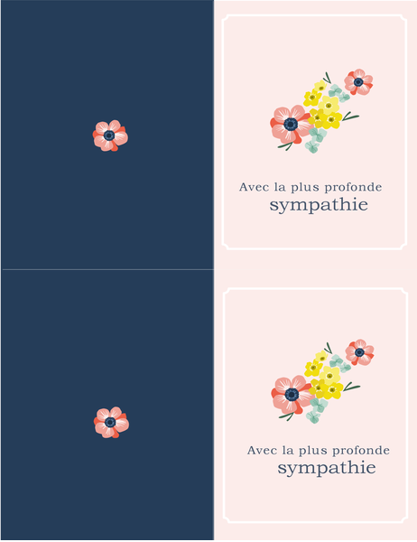 Carte de condoléances Carte de condoléances