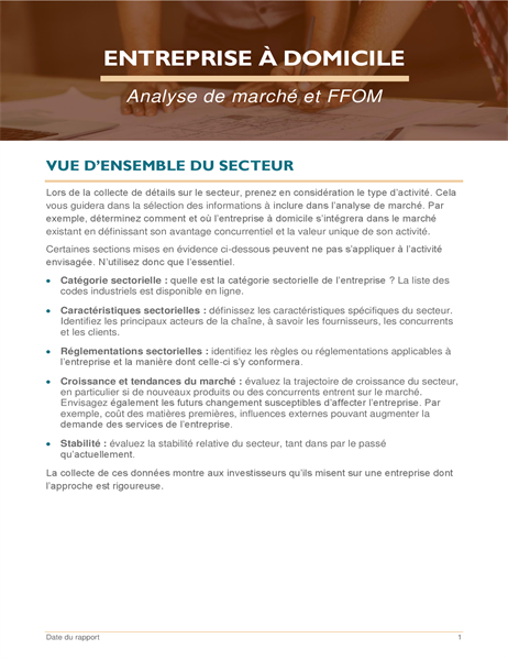 Analyse de marché et SWOT pour petite entreprise Analyse de marché et SWOT pour petite entreprise