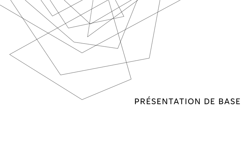 Présentation minimaliste Présentation minimaliste
