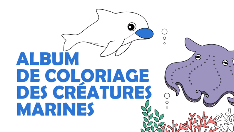 Album de coloriage des créatures marines Album de coloriage des créatures marines