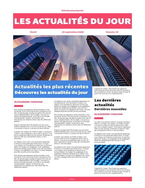 Journal moderne Journal moderne