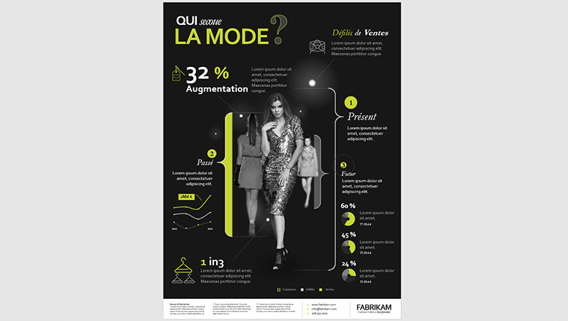Affiche d’infographie Mode Affiche d’infographie Mode