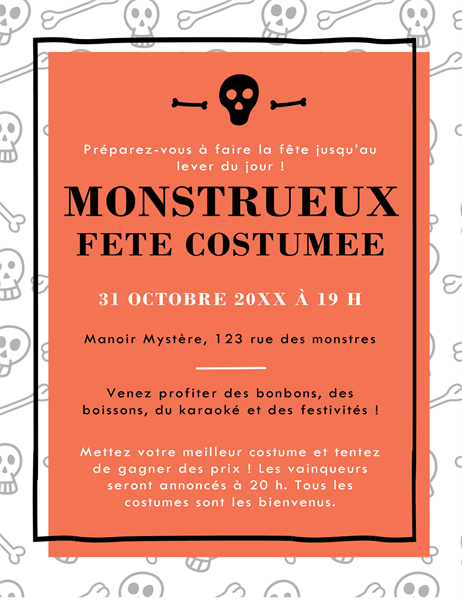 Prospectus fête d’Halloween Prospectus fête d’Halloween