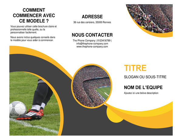 Brochure sport Brochure sport