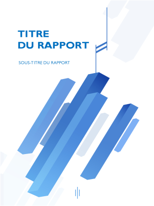 Page de garde "Business" pour rapport