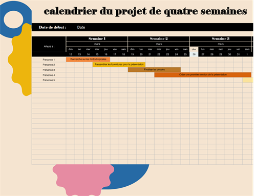exemple planning sous powerpoint