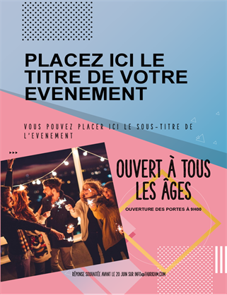 Prospectus annonçant un événement Prospectus annonçant un événement