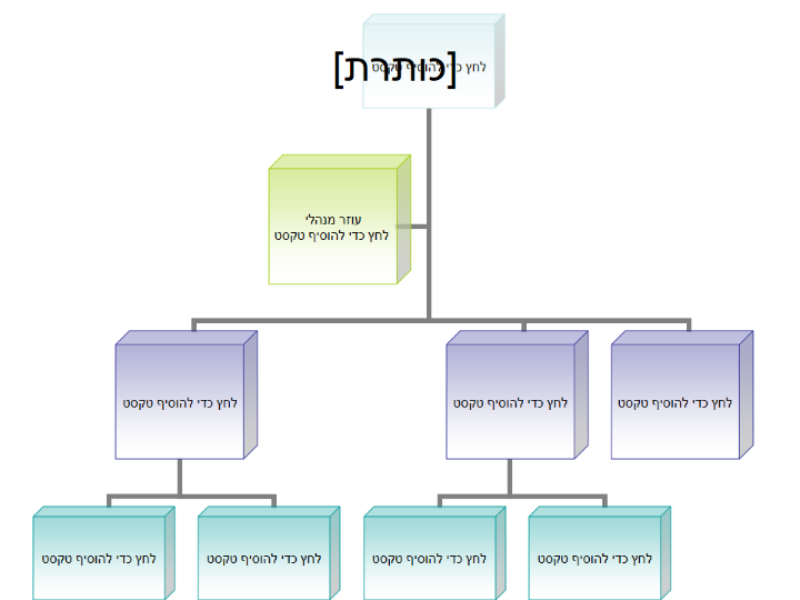 תרשים ארגוני תרשים ארגוני