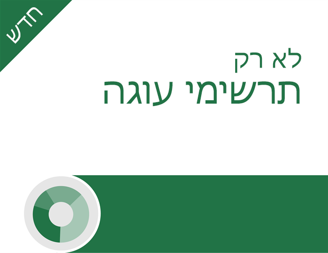 ערכת הלימוד 'מעבר לתרשימי עוגה' ערכת הלימוד 'מעבר לתרשימי עוגה'