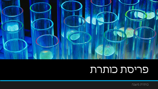 מצגת ניסוי מעבדה (מסך רחב) מצגת ניסוי מעבדה (מסך רחב)