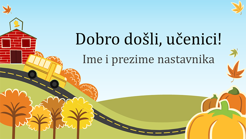 Prezentacija o povratku u osnovnu školu (široki zaslon) Prezentacija o povratku u osnovnu školu (široki zaslon)
