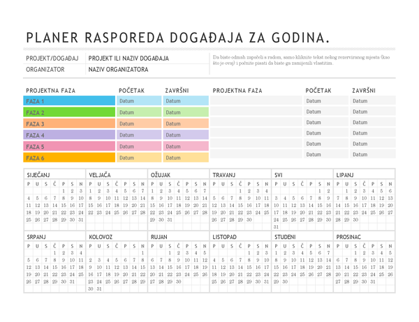 Planer događaja Planer događaja