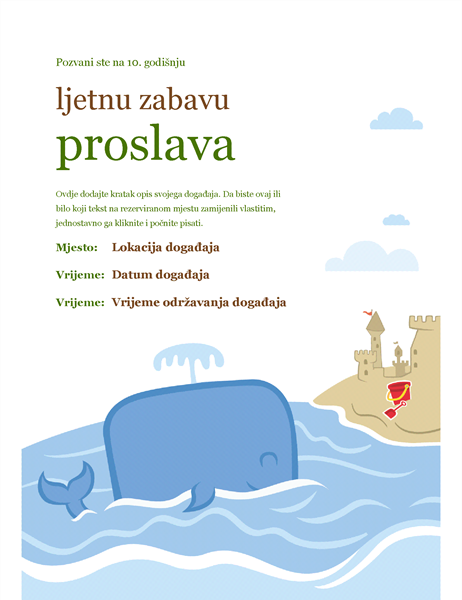 Letak za ljetni događaj Letak za ljetni događaj