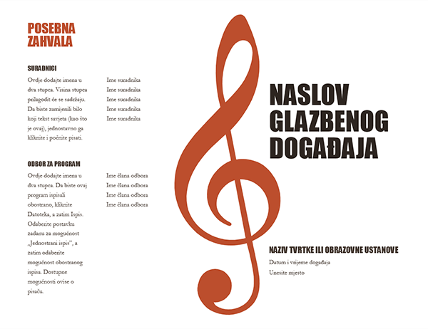 Glazbeni program Glazbeni program