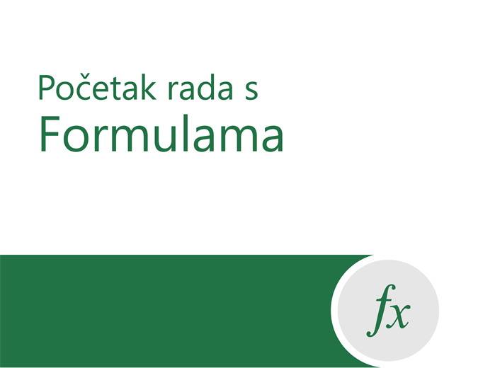 Vodič za formule Vodič za formule