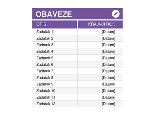 Rokovnik učeničkih i studentskih zadataka Rokovnik učeničkih i studentskih zadataka