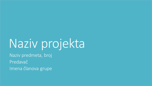 Prezentacija grupnog projekta (metropolitanske teme, široki zaslon) Prezentacija grupnog projekta (metropolitanske teme, široki zaslon)