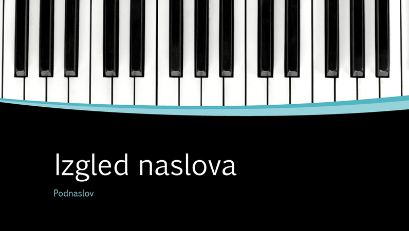 Prezentacija s glazbenim krivuljama (široki zaslon) Prezentacija s glazbenim krivuljama (široki zaslon)