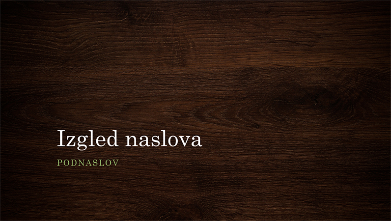 Prezentacija s motivom prirodnog drveta (široki zaslon) Prezentacija s motivom prirodnog drveta (široki zaslon)