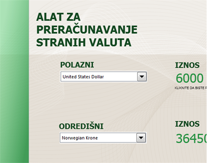 Alat za preračunavanje valuta
