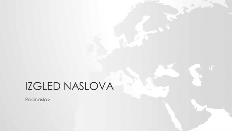Serija s kartama svijeta, prezentacija s kartom Europe (za široki zaslon) Serija s kartama svijeta, prezentacija s kartom Europe (za široki zaslon)