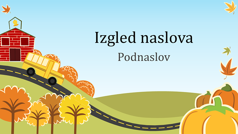Jesenja zabavna prezentacija (široki zaslon) Jesenja zabavna prezentacija (široki zaslon)