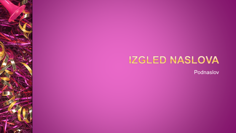 Slavljenički dizajn slajda Slavljenički dizajn slajda