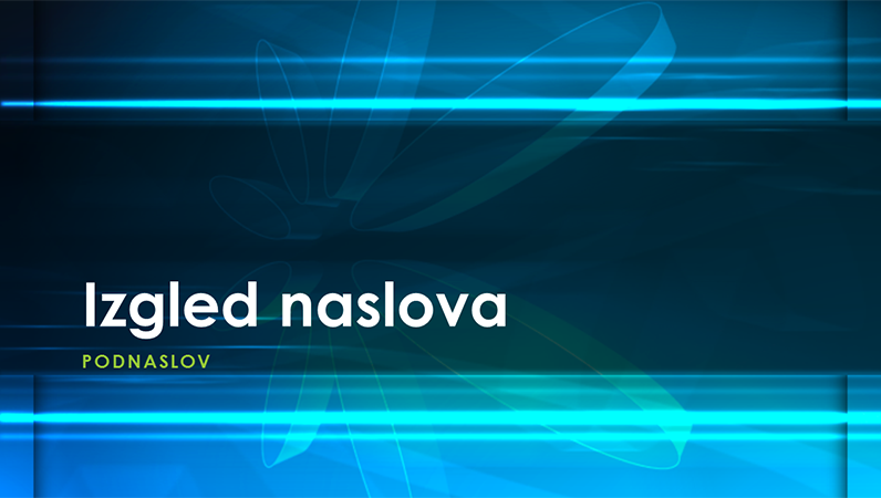 Slajdovi s dizajnom plavog atoma Slajdovi s dizajnom plavog atoma