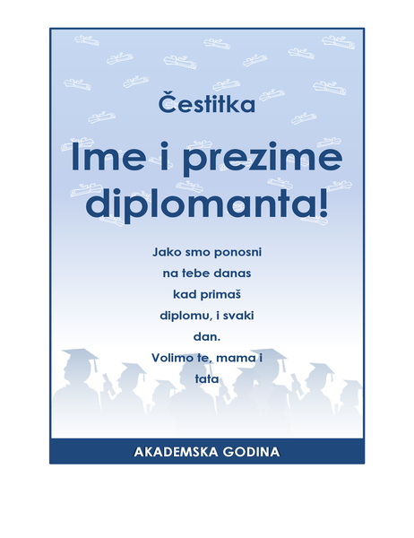 Letak za čestitanje diplomantu (Dizajn Proslava diplome) Letak za čestitanje diplomantu (Dizajn Proslava diplome)