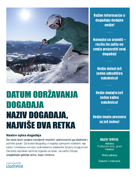 Letak za sezonski događaj (zima) Letak za sezonski događaj (zima)