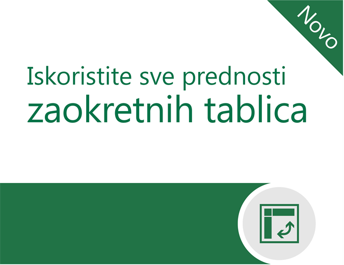 Iskoristite sve prednosti zaokretnih tablica Iskoristite sve prednosti zaokretnih tablica