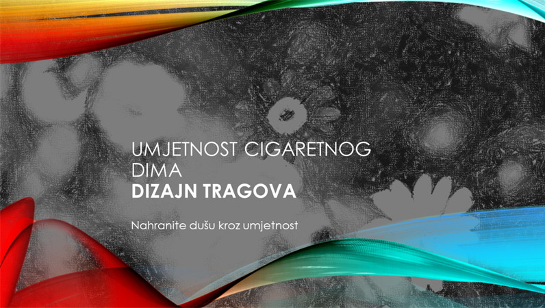 Dizajn umjetničkog traga isparavanja Dizajn umjetničkog traga isparavanja
