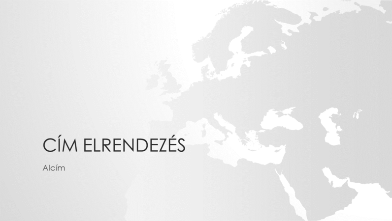 Világtérkép-sorozat, az európai kontinenst ábrázoló bemutató (szélesvásznú) Világtérkép-sorozat, az európai kontinenst ábrázoló bemutató (szélesvásznú)