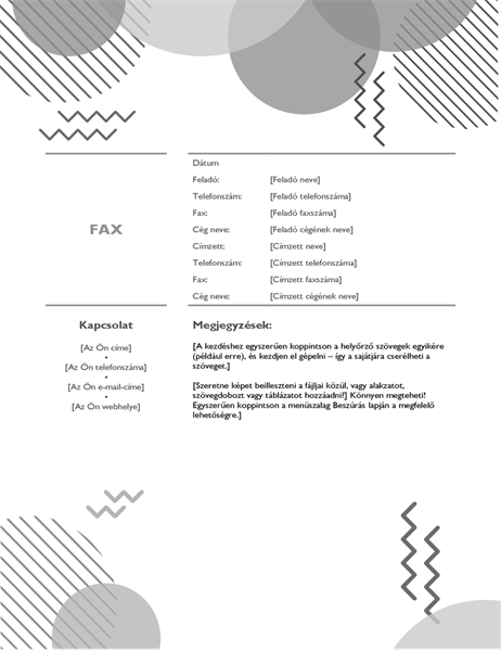 80-as évekbeli faxelőlap, fekete-fehér 80-as évekbeli faxelőlap, fekete-fehér