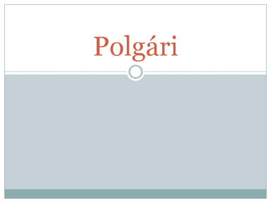 Polgári Polgári