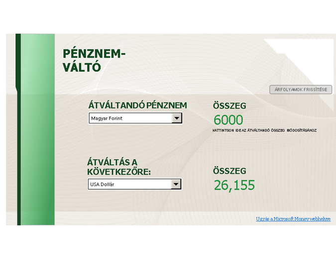 Pénznemváltó Pénznemváltó